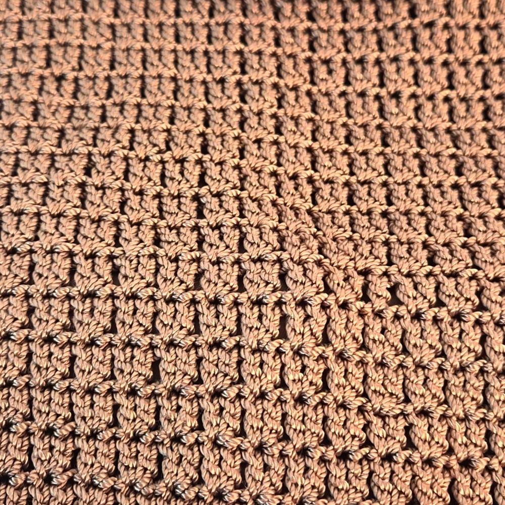 Beautiful Talbots light brown crochet shoulder bag - Picture 6 of 10